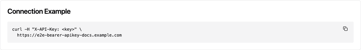 Connection recipe close-up